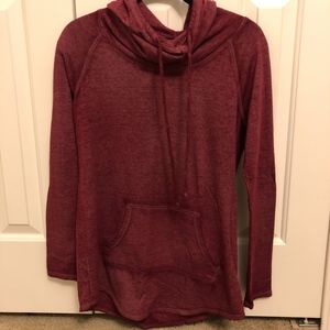 Maroon Cowlneck Sweatshirt